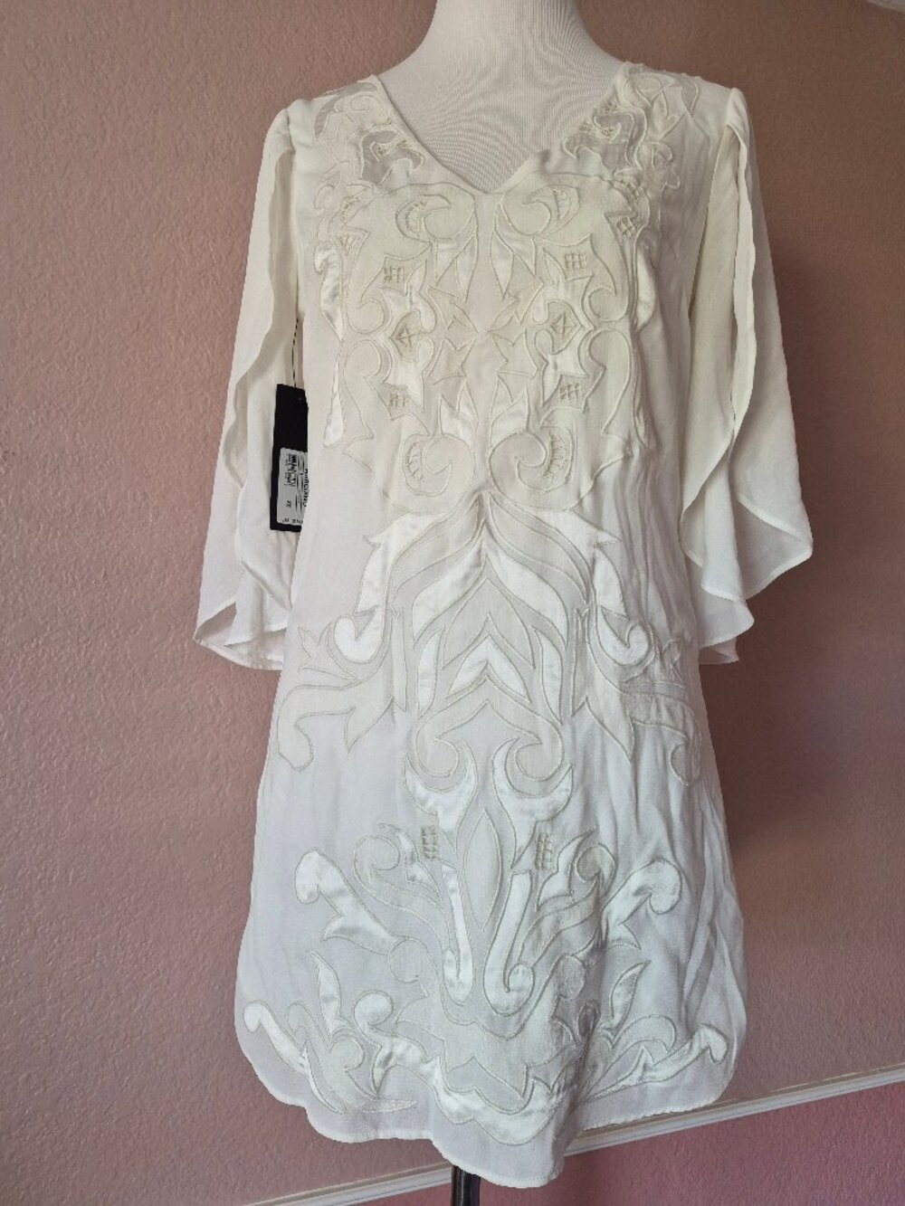 Marciano White Long Blouse Tunic Size XS NEW